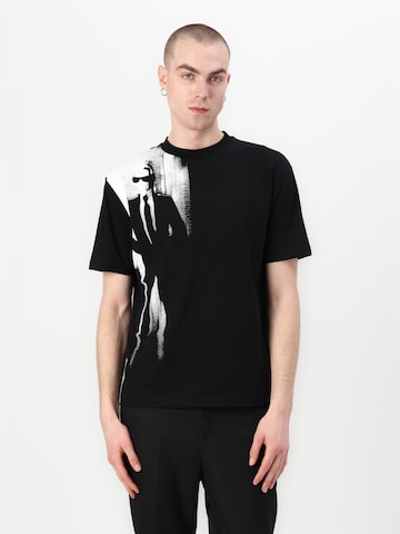 Tricou de la Karl Lagerfeld pe negru: față