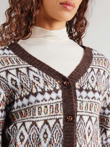 Cardigan 'Saxo' Lollys Laundry en marron
