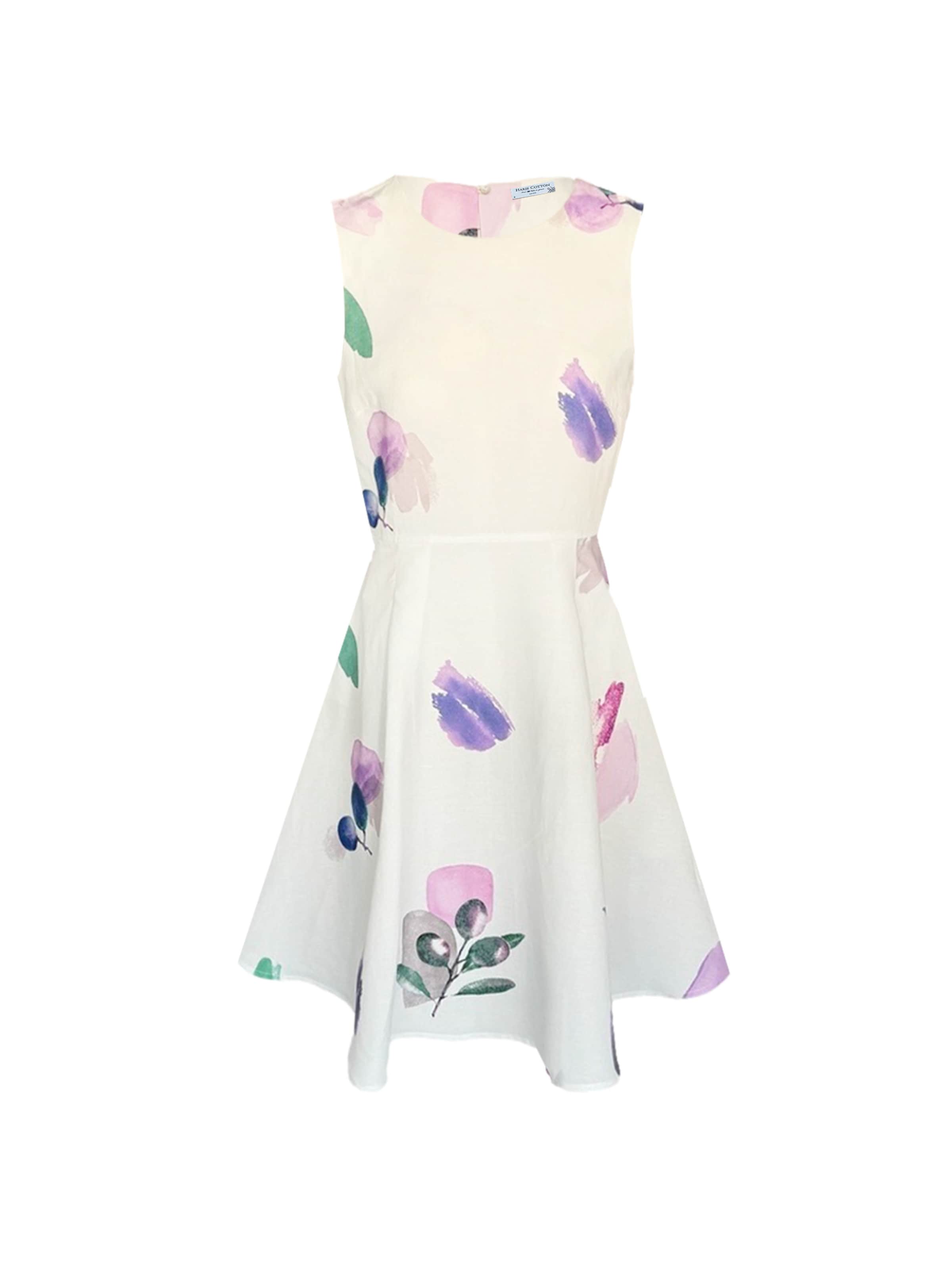 Haris Cotton Jurk in de kleur Wit, Productweergave