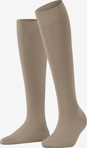 FALKE Kniestrümpfe 'Cotton Touch' in Beige: Vorderseite