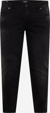 Slimfit Jeans 'LIAM' de la Jack & Jones Plus pe negru: față