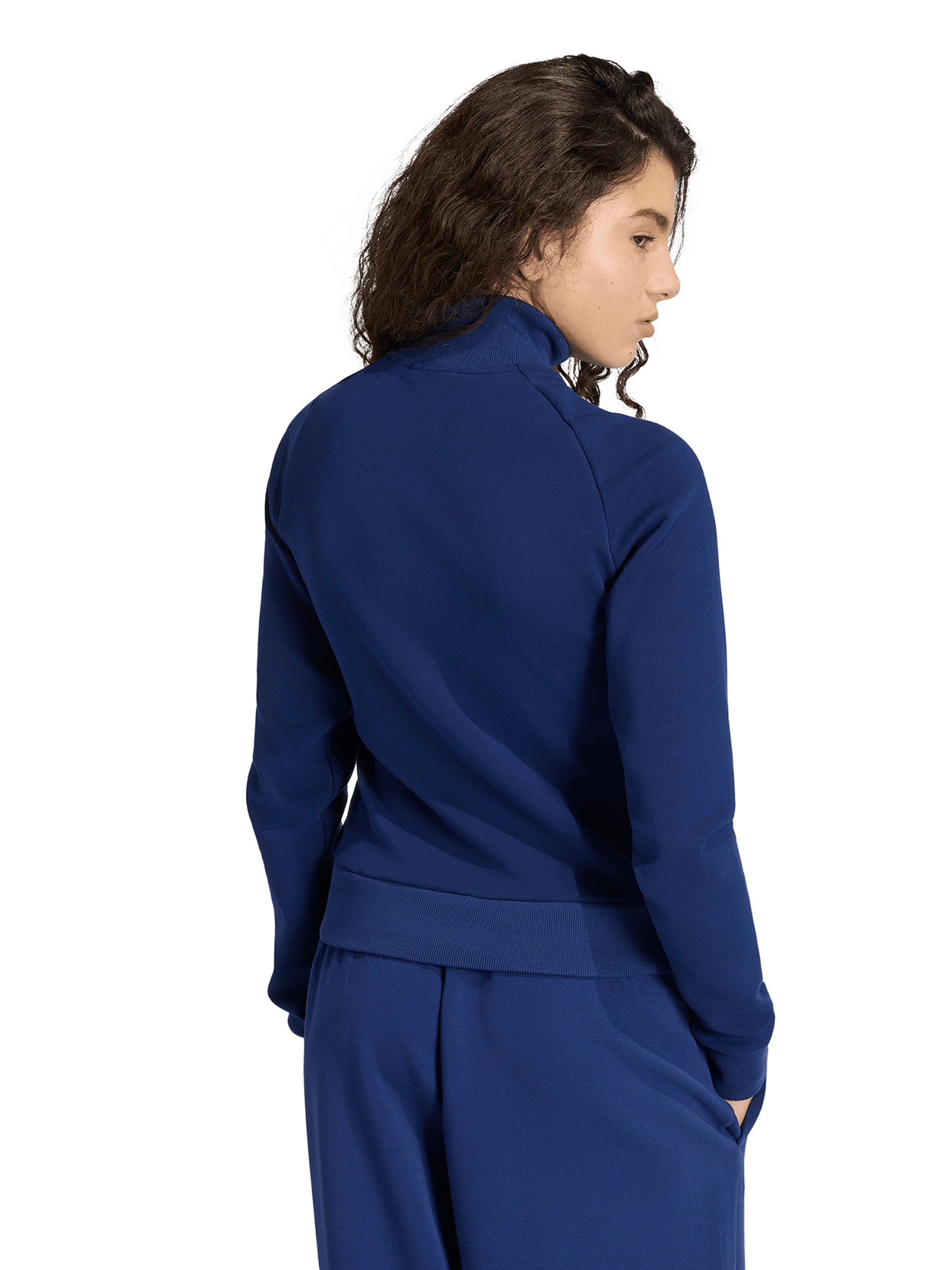 ADIDAS SPORTSWEAR Sportsweatjacke 'Soft Lux' in Blau