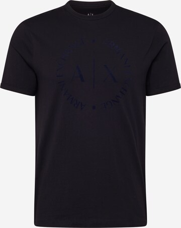 ARMANI EXCHANGE - Camiseta en azul: frente