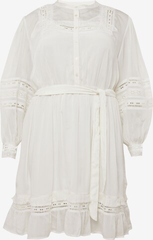 Robe-chemise 'Letizia' Guido Maria Kretschmer Curvy en blanc : devant