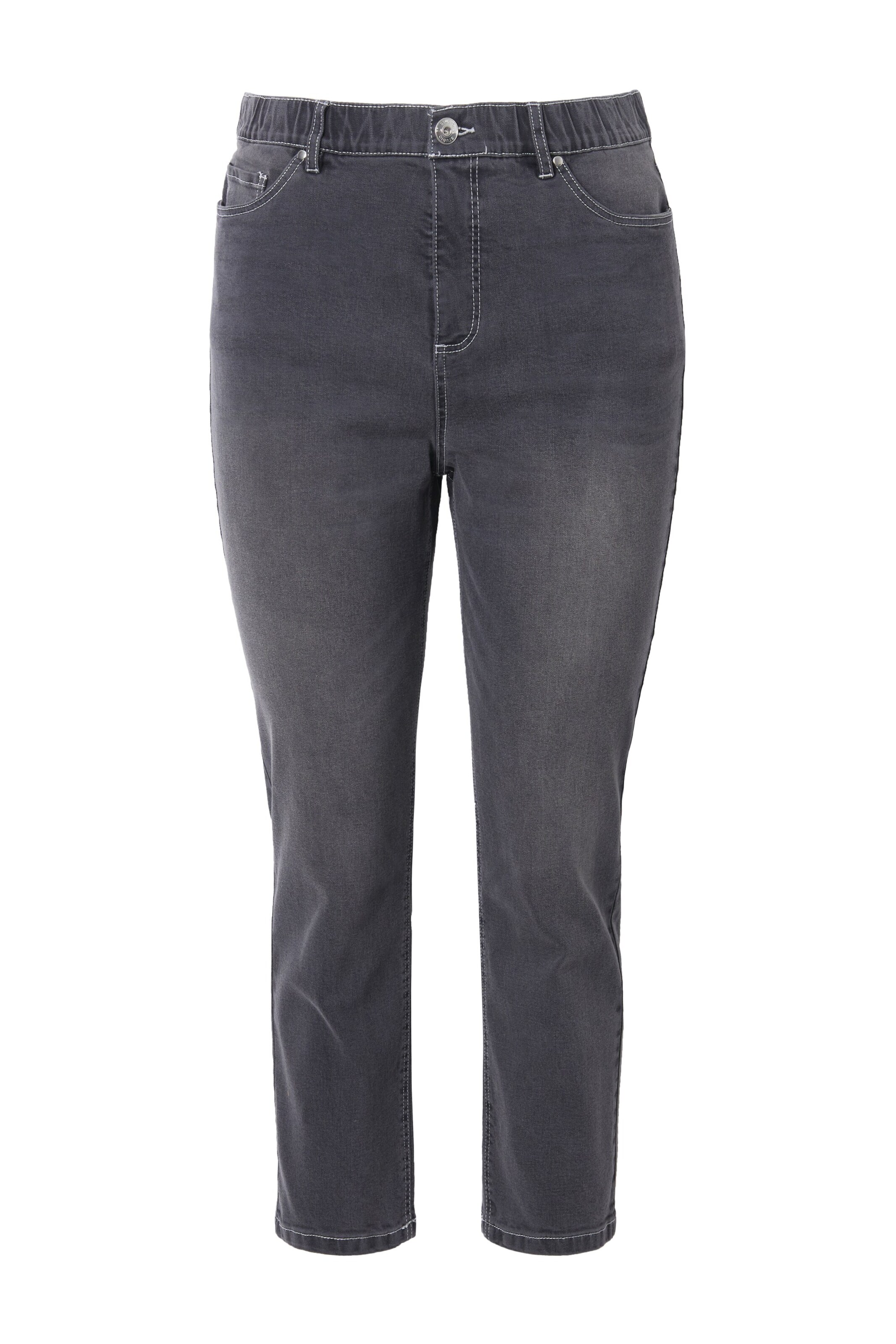 Studio Untold Wide Leg Jeans in Grau: Vorderseite
