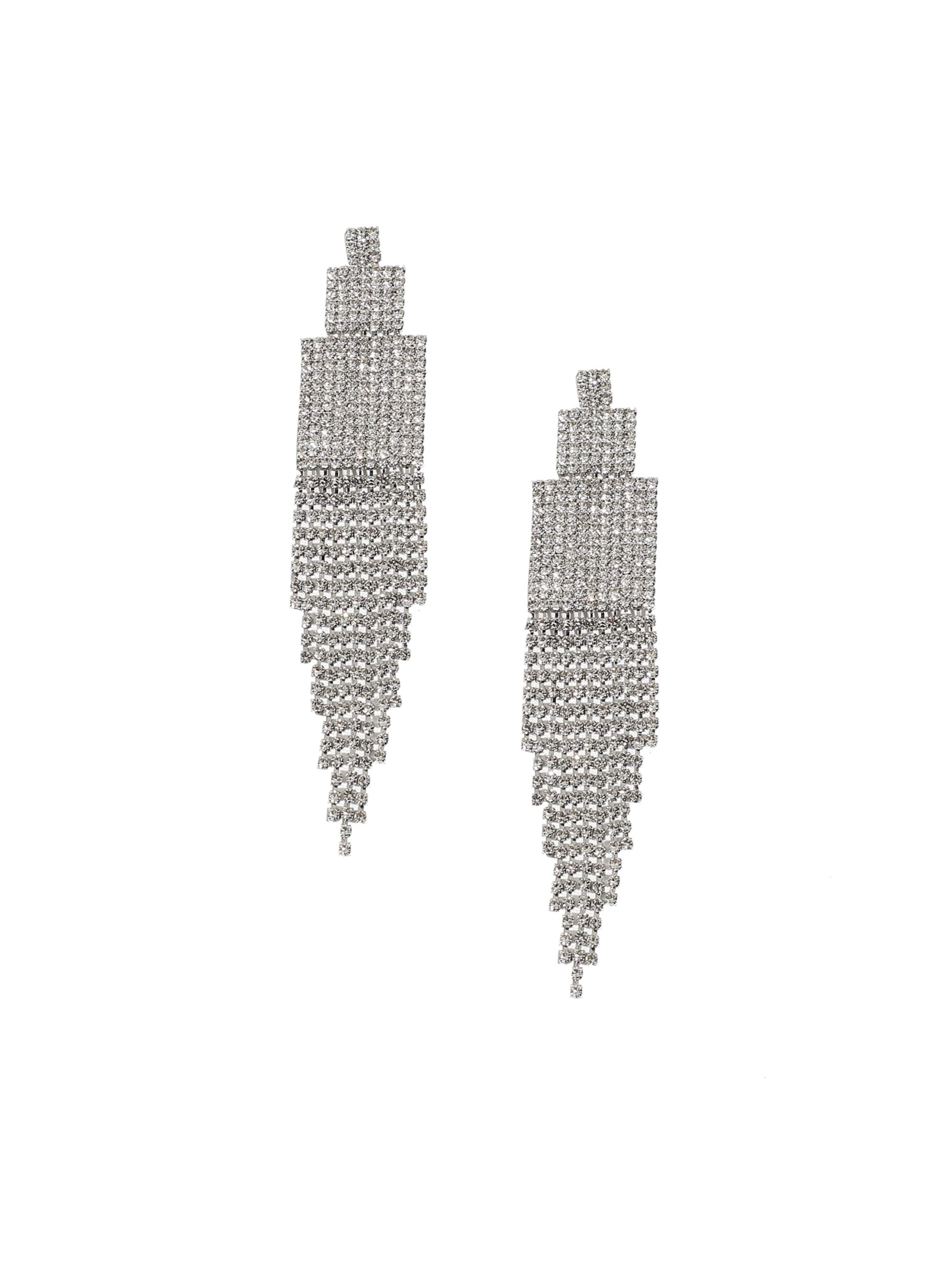 SOHI Náušnice 'Delphine' – stříbrná: přední strana