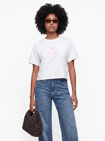 ONLY T-shirt 'ONLANNBEL' i vit: framsida