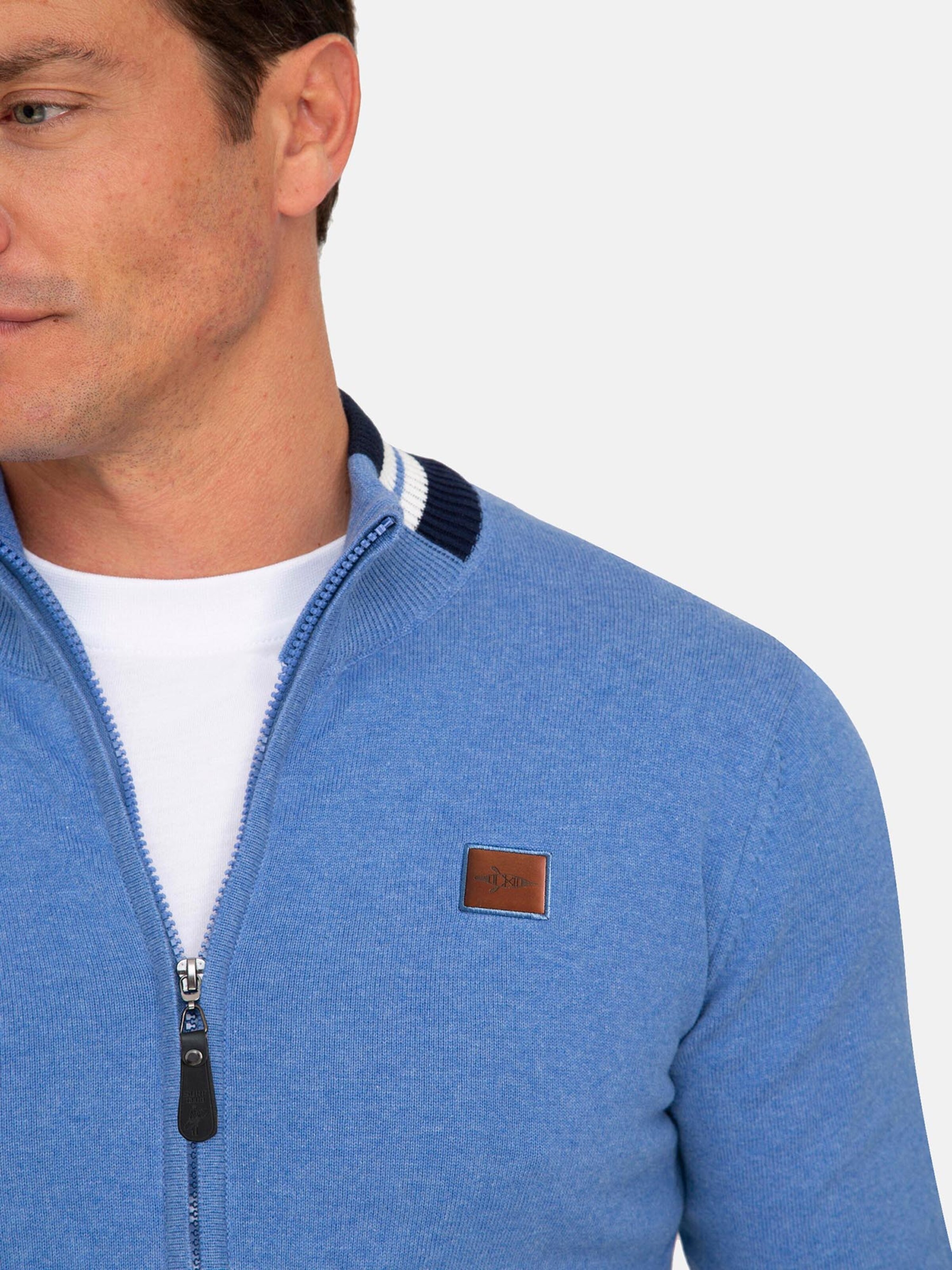 Jacey Quinn Πλεκτή ζακέτα σε μπλε