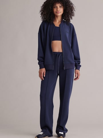 Hey Honey - Pierna ancha Pantalón deportivo 'Lux' en azul: frente