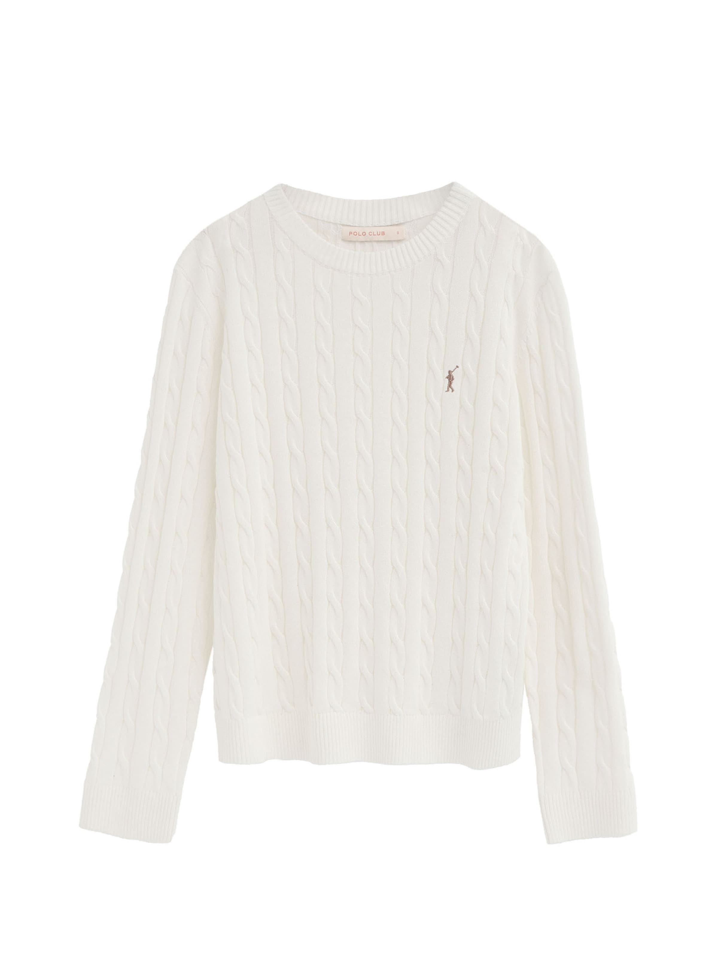 Polo Club Pullover 'Rigby' in Weiß: Vorderseite