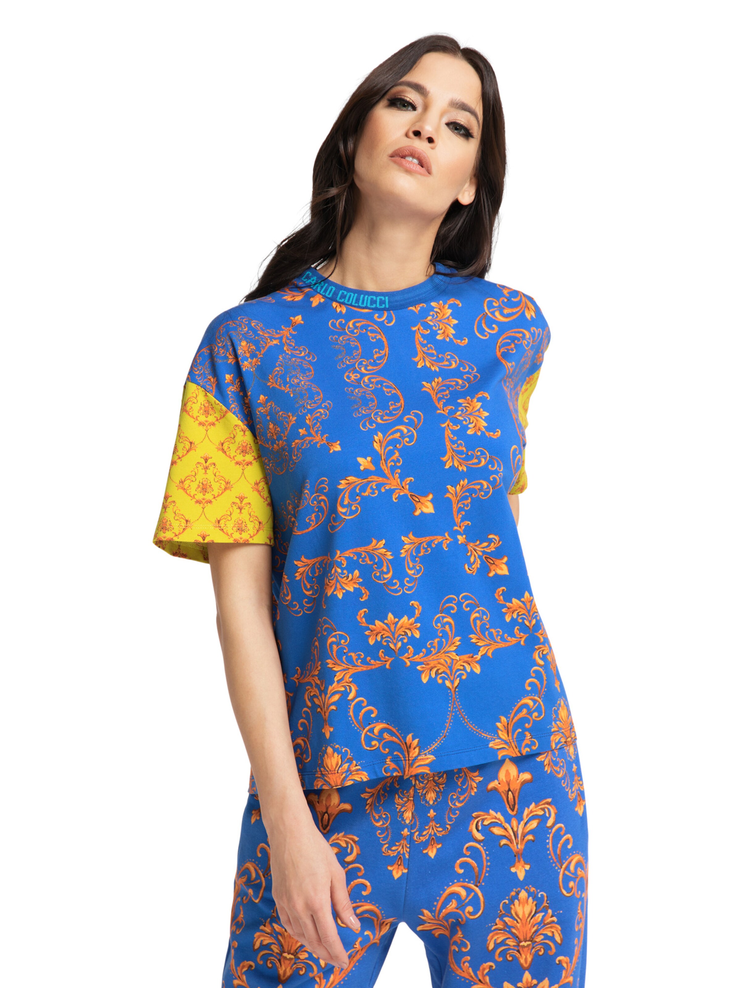 Carlo Colucci Shirt 'Ciresa' in Blau: Vorderseite