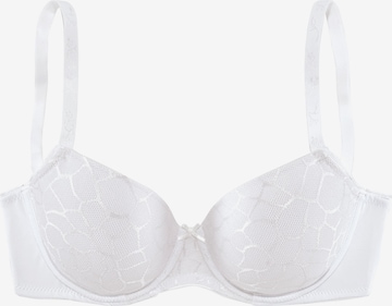 LASCANA T-shirt Bra in White: front