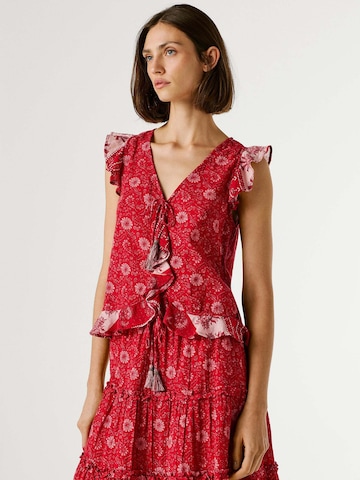 Pepe Jeans Blouse 'CRISTAL' in Rood