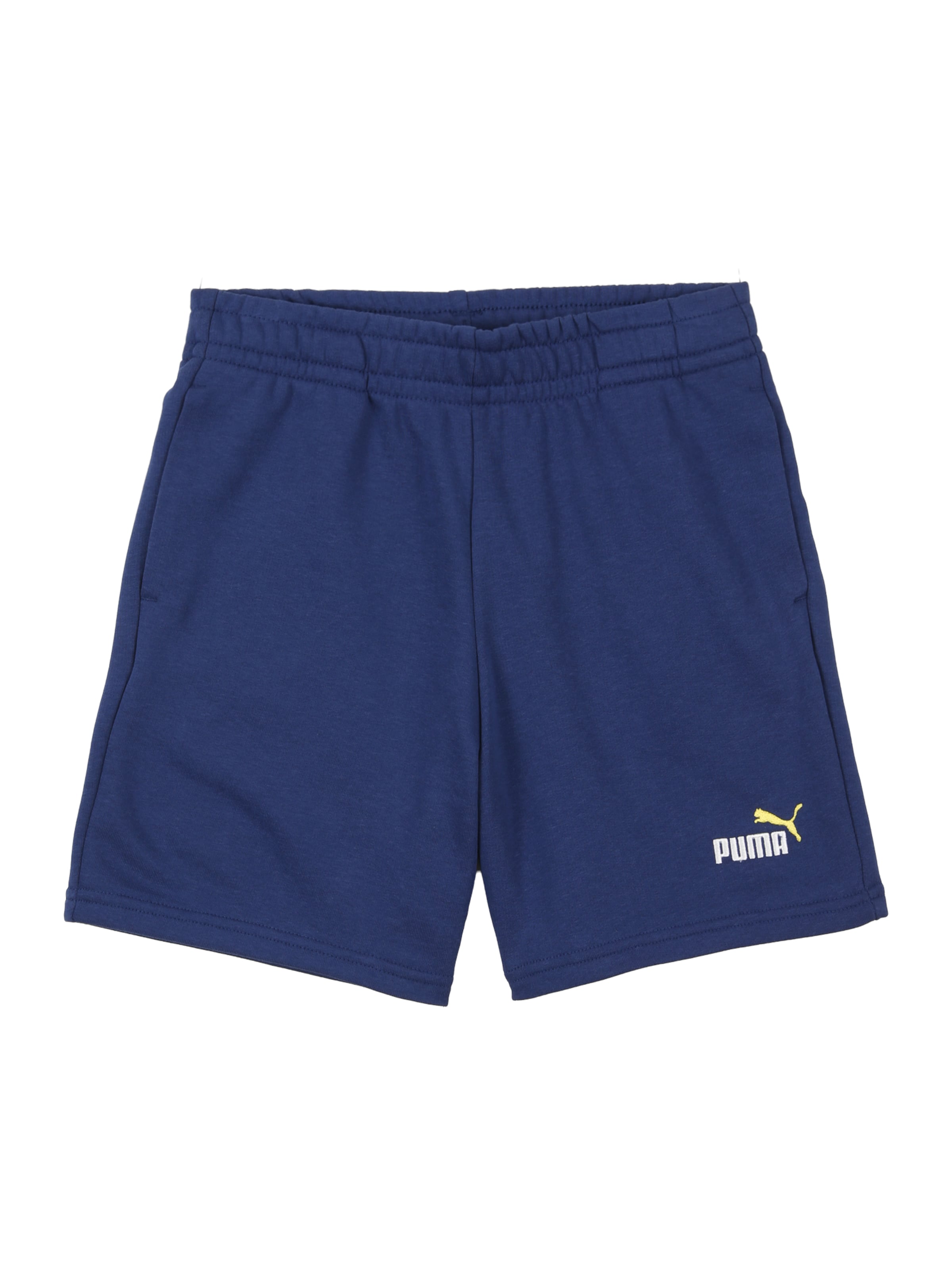 PUMA Pants 'Ess No.1' in Navy / Light yellow / White, Item view