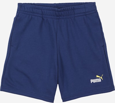 116 dydžio Kelnės 'Ess No.1' iš PUMA, spalva – tamsiai mėlyna / šviesiai geltona / balta, Prekių apžvalga