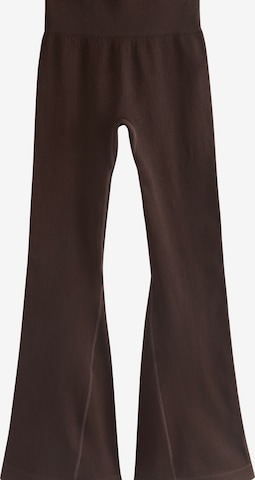 NextFlared/zvonoliki kroj Hlače - smeđa boja: prednji dio