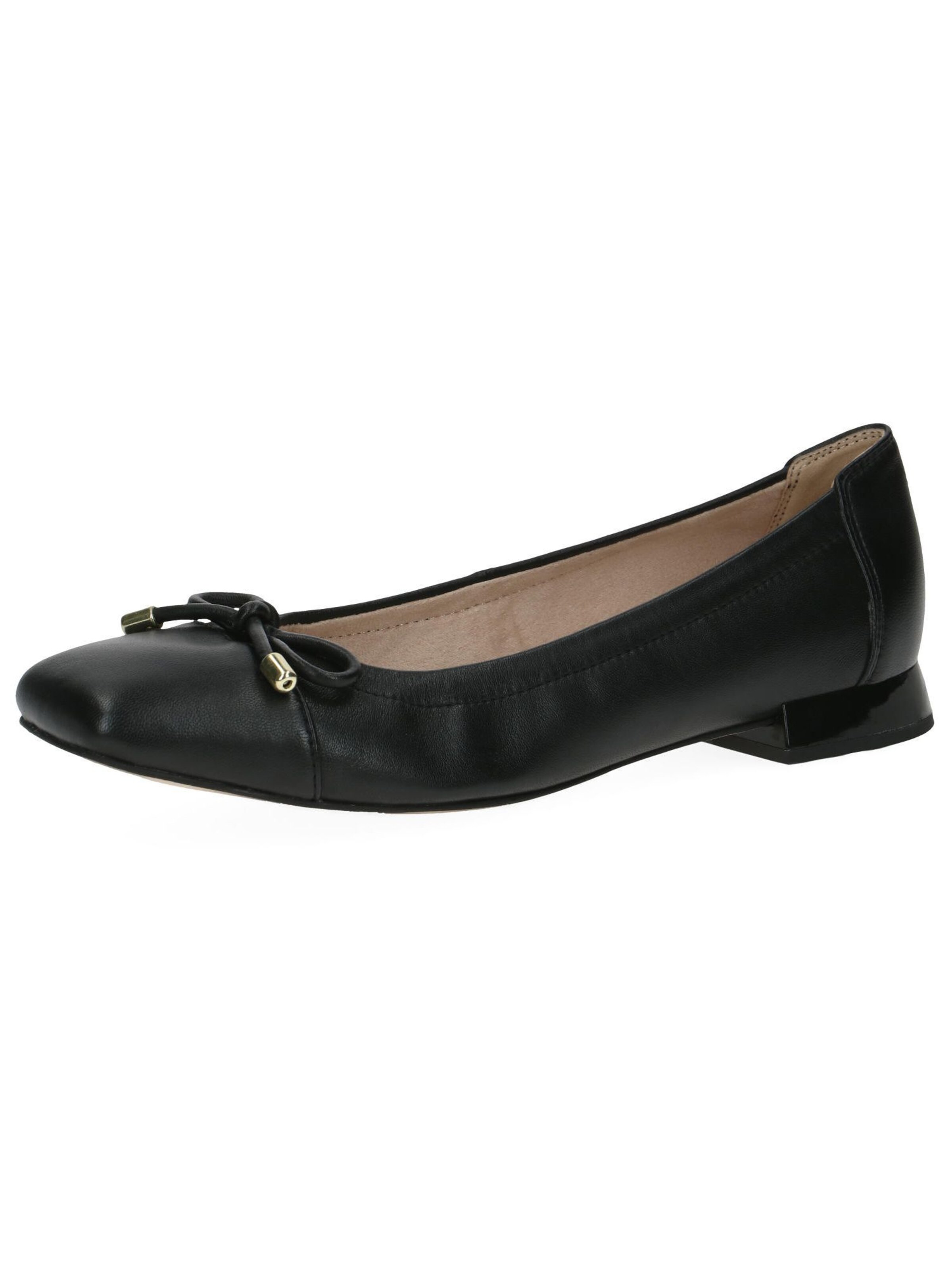 CAPRICE Ballerina in Black: front
