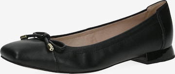 CAPRICE Ballet Flats in Black: front