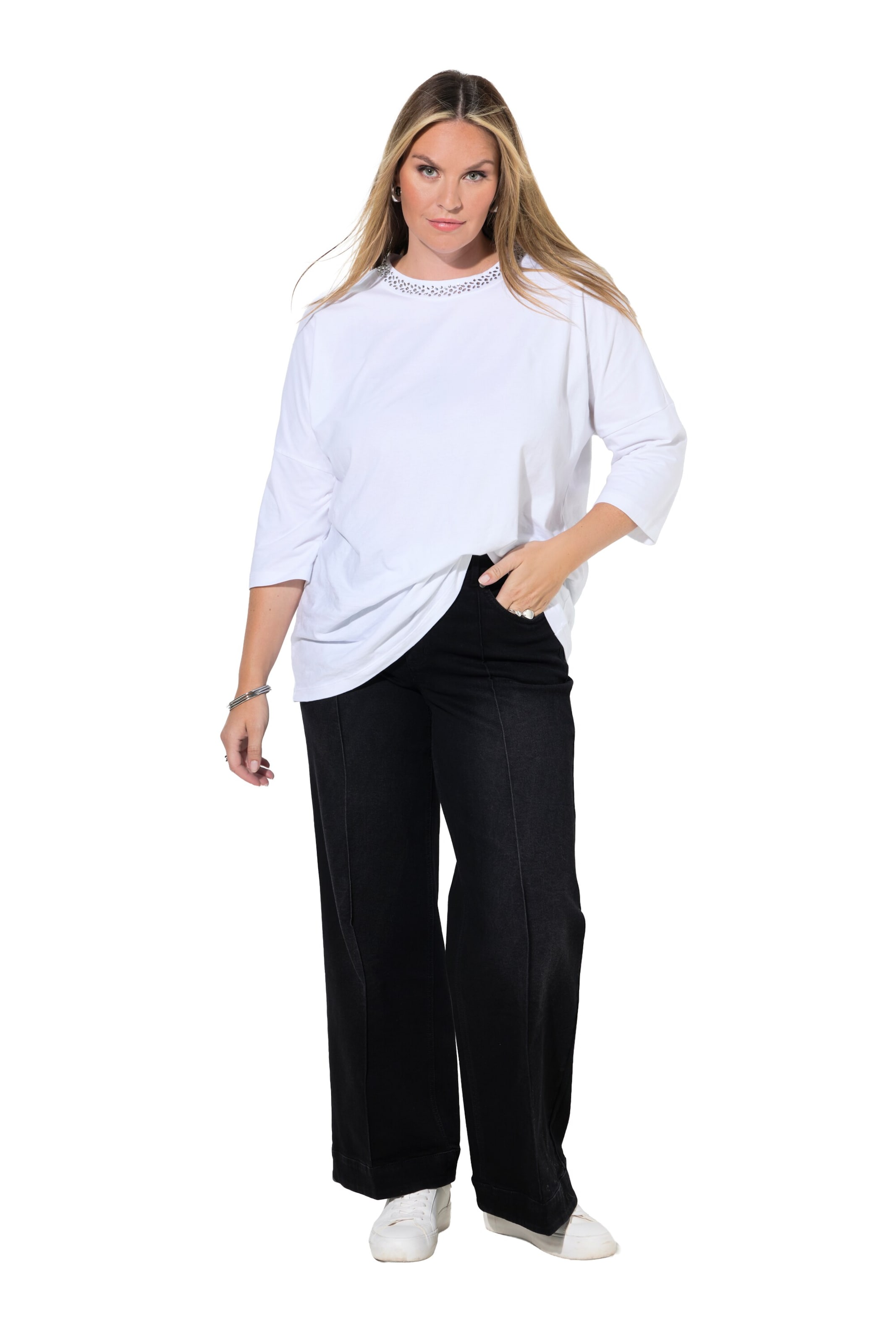 MIAMODA Regular Jeans 'Nora' in Zwart