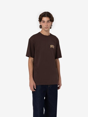 DICKIES Shirt 'AITKIN ' in Bruin: voorkant