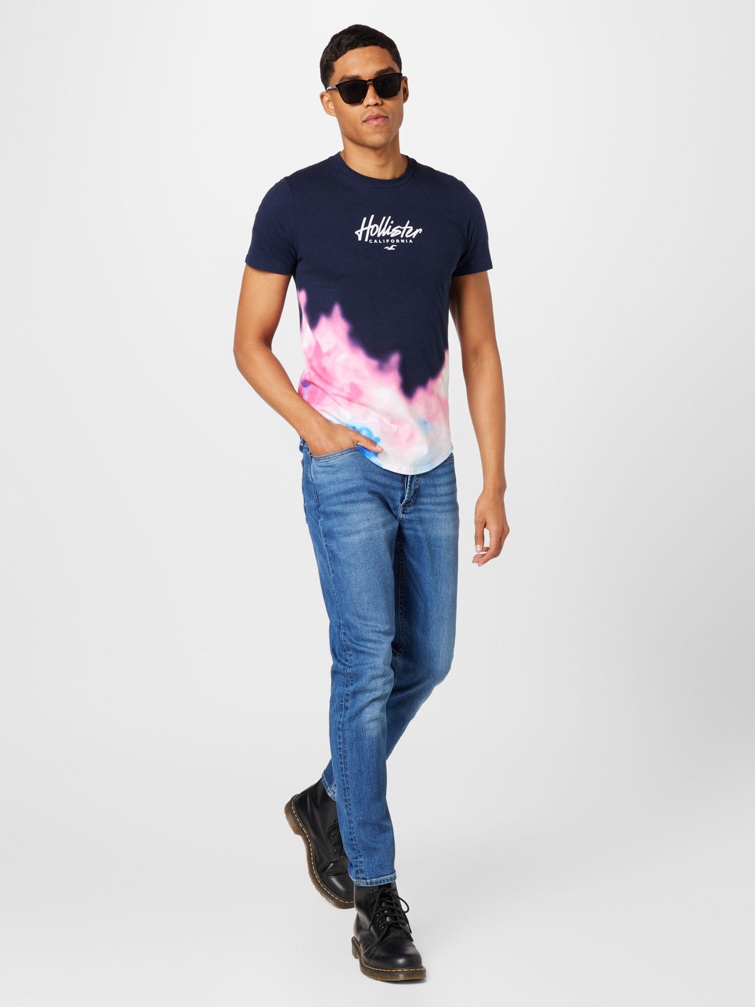 T Shirt HOLLISTER en Bleu Bleu Marine ABOUT YOU
