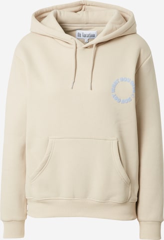 On Vacation Club Sweatshirt in Beige: front