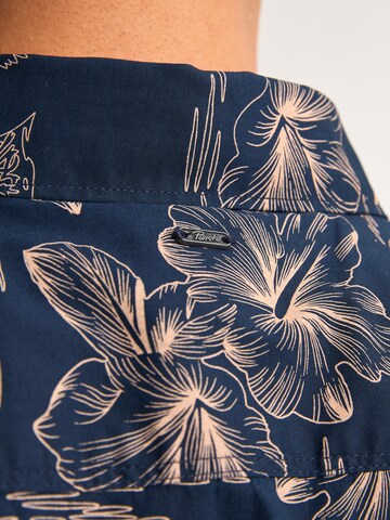 Petrol Industries Regular fit Overhemd 'Oceanpark' in Blauw