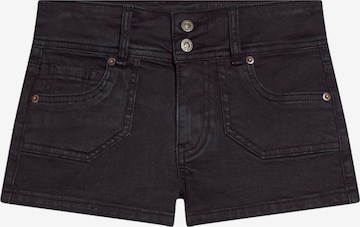 Bershka Kavbojke | črna barva: sprednja stran