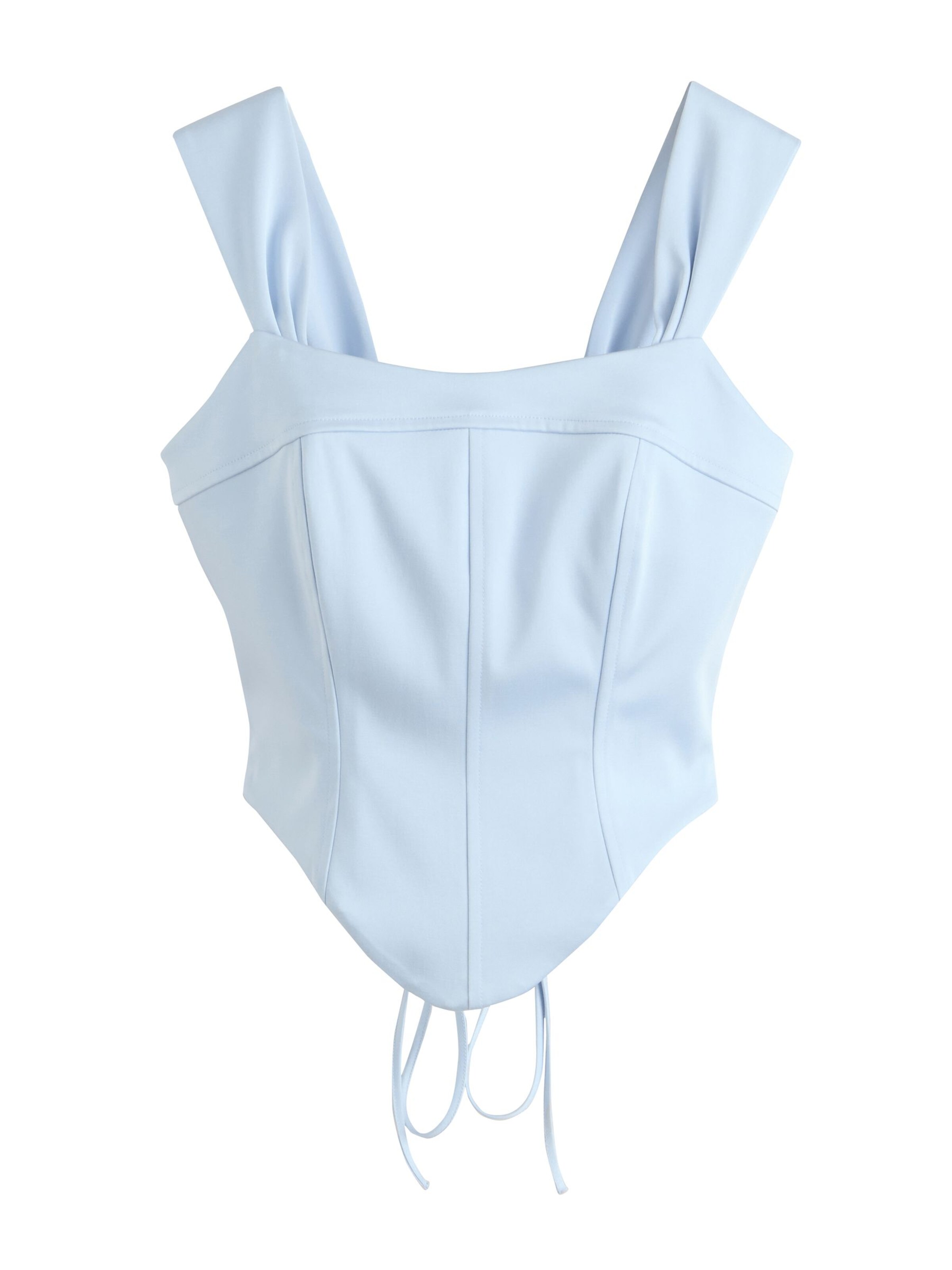 Next Haut en bleu clair, Vue avec produit