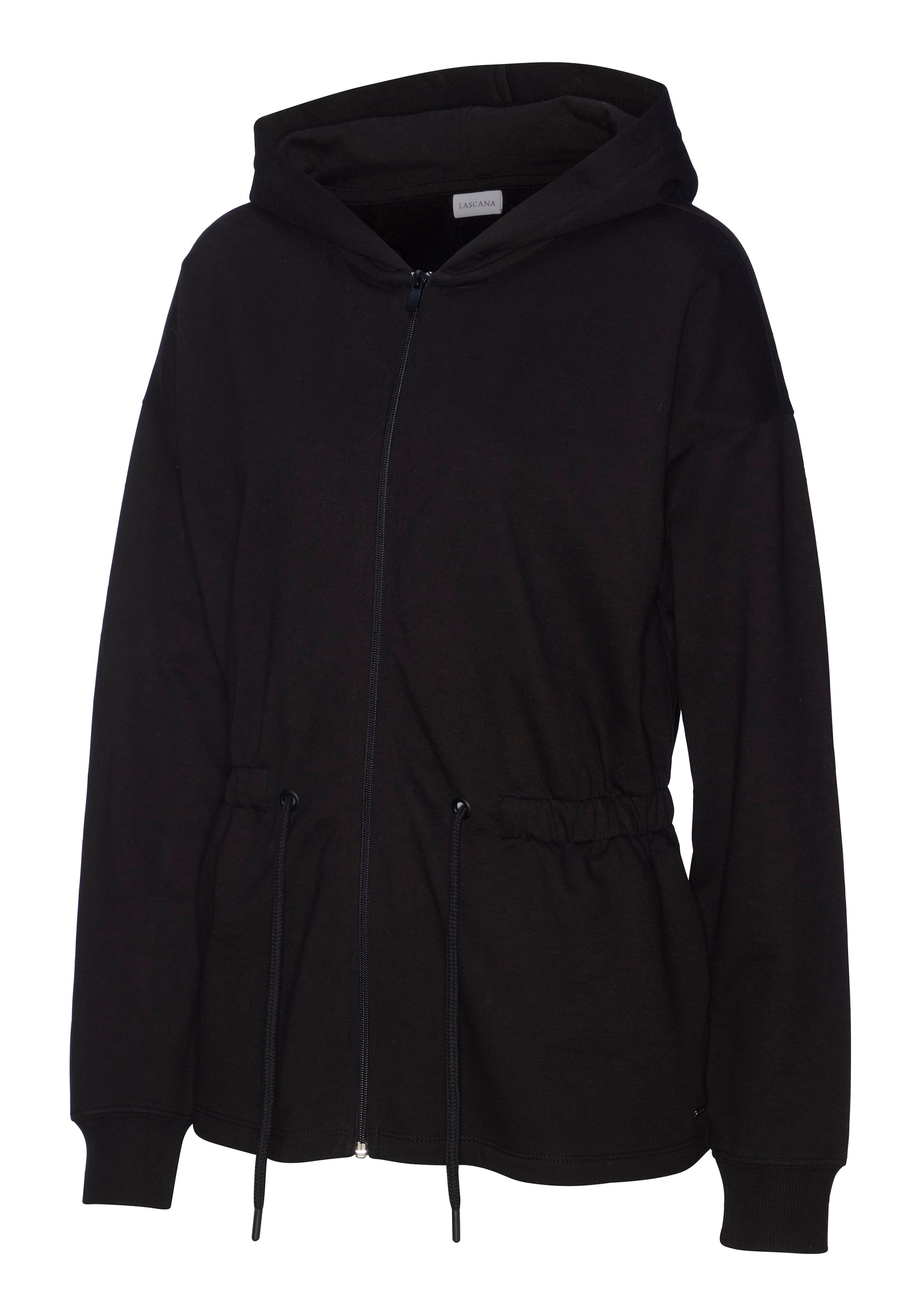 LASCANA Bluza rozpinana w kolorze czarny