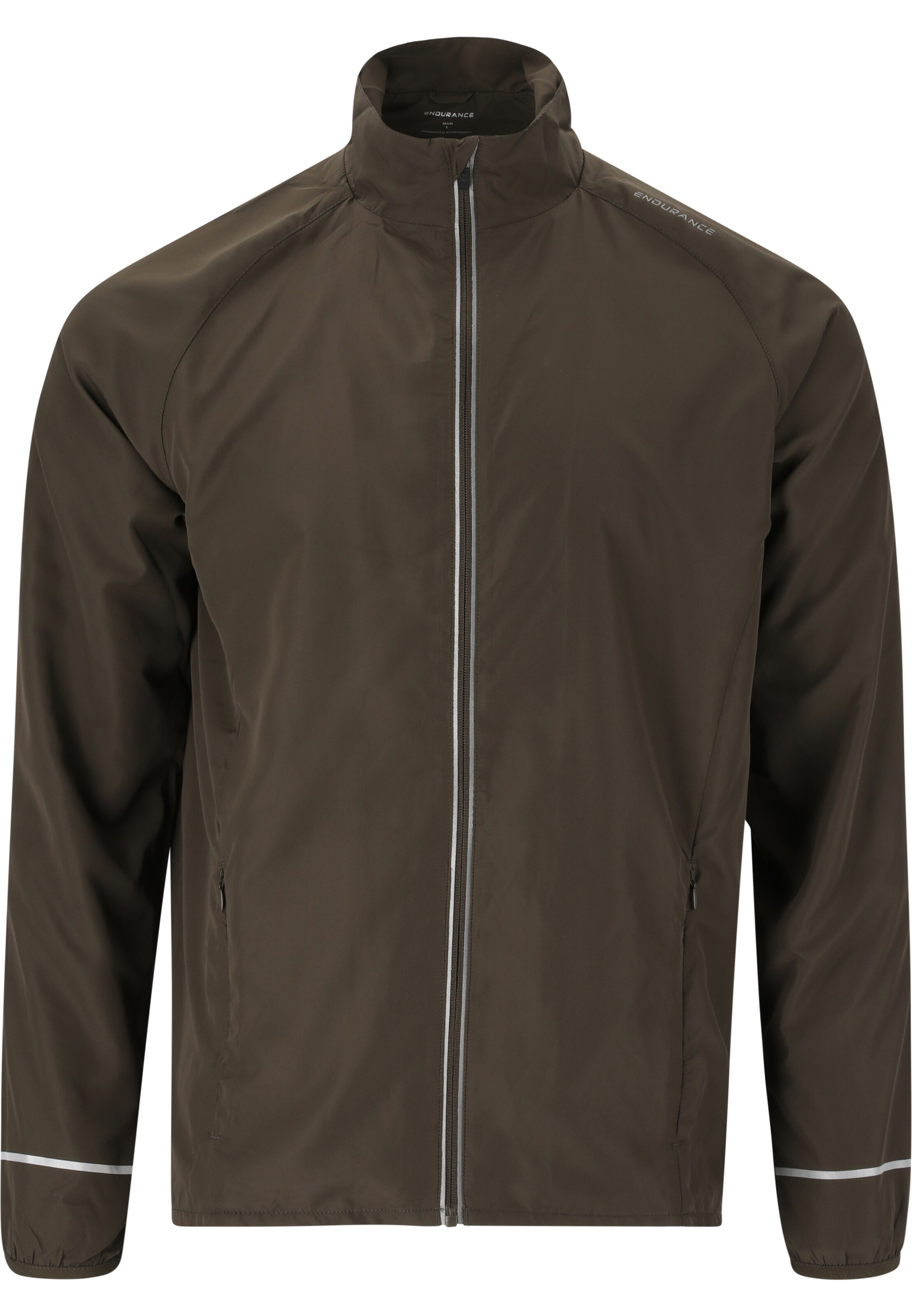 ENDURANCE Regular fit Sportjas 'Lessend' in Bruin: voorkant