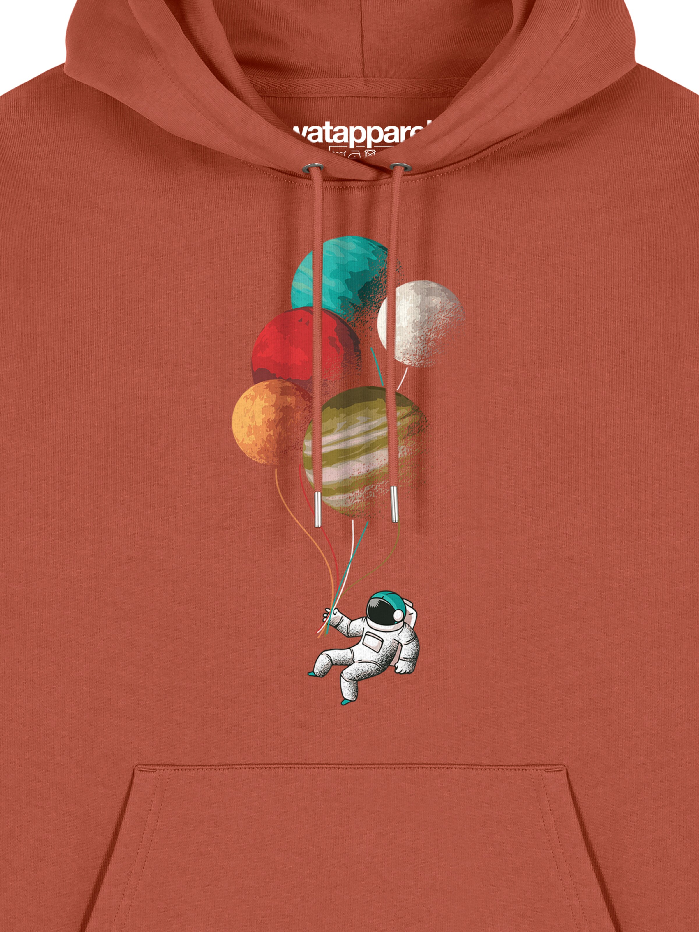 Sweat-shirt ' Balloon Spaceman ' Watapparel en marron