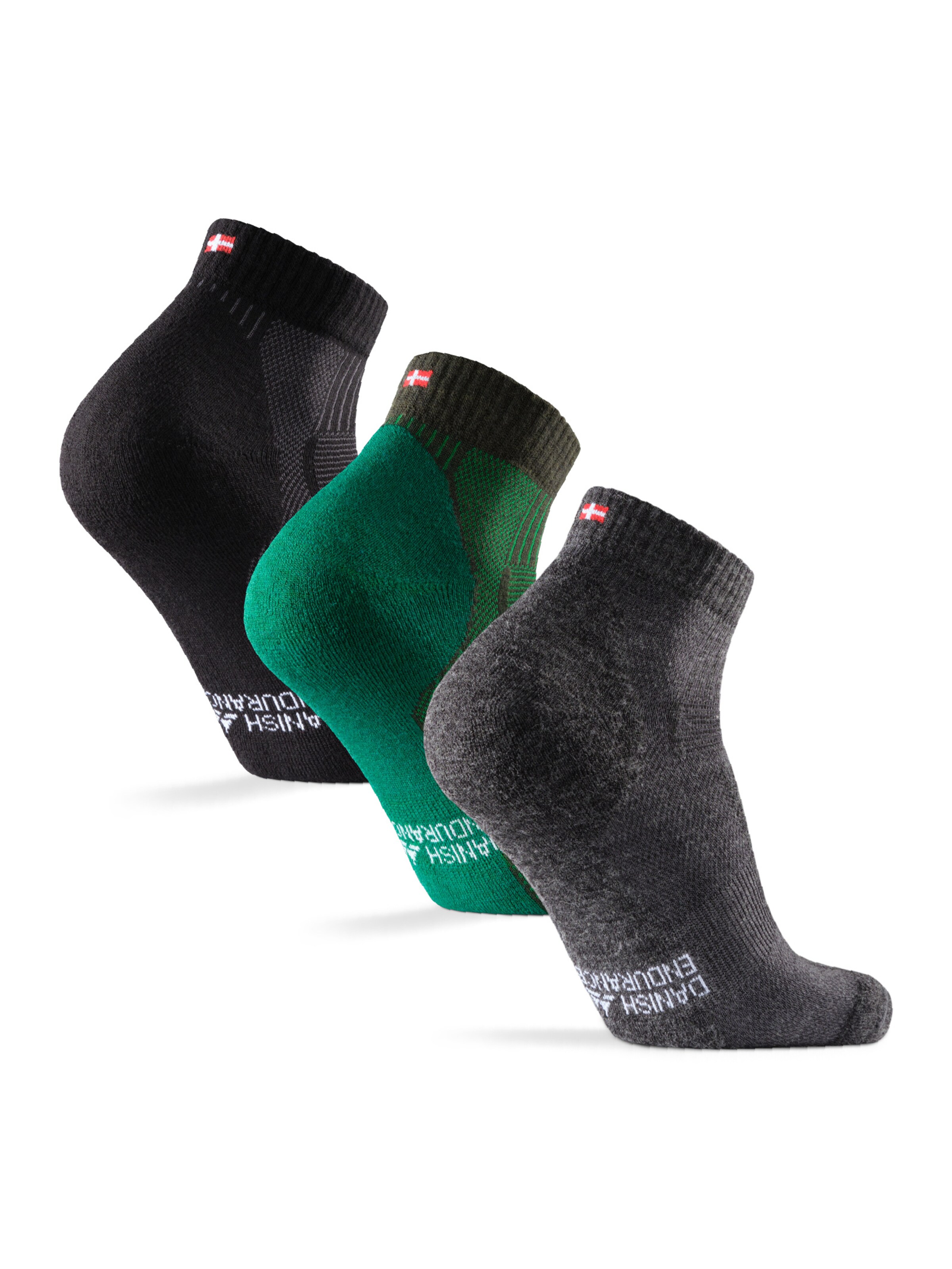 DANISH ENDURANCE Socks 'Merino Hiking Low' in Grey