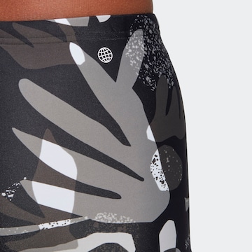 ADIDAS SPORTSWEAR Athletic Swim Trunks in Black