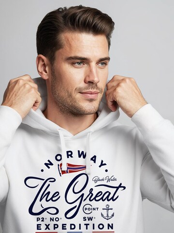 Neverless Sweatshirt 'NORWAY' in White