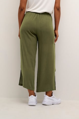 Cream Loose fit Trousers 'Allie' in Green