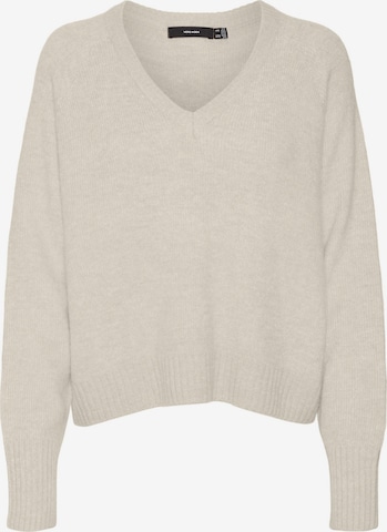 VERO MODA Trui 'ELLYLEFILE' in Beige: voorkant