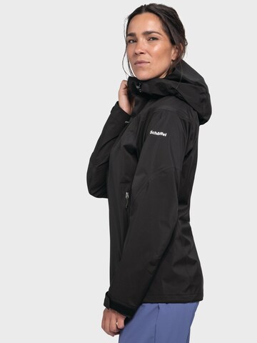 Schöffel Outdoorjas 'Blaueis' in Zwart