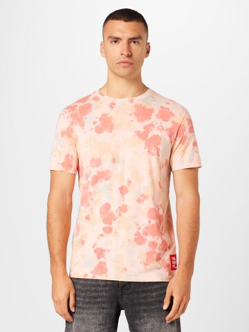T-Shirt QS en rose : devant