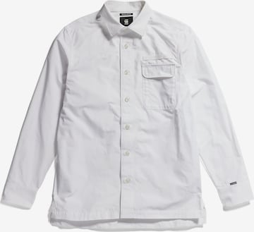 Coupe regular Chemise G-Star RAW en blanc : devant