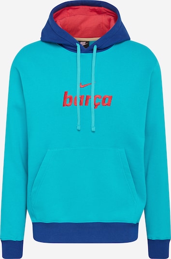 NIKE Športna majica | turkizna / indigo / krvavo rdeča barva, Prikaz izdelka