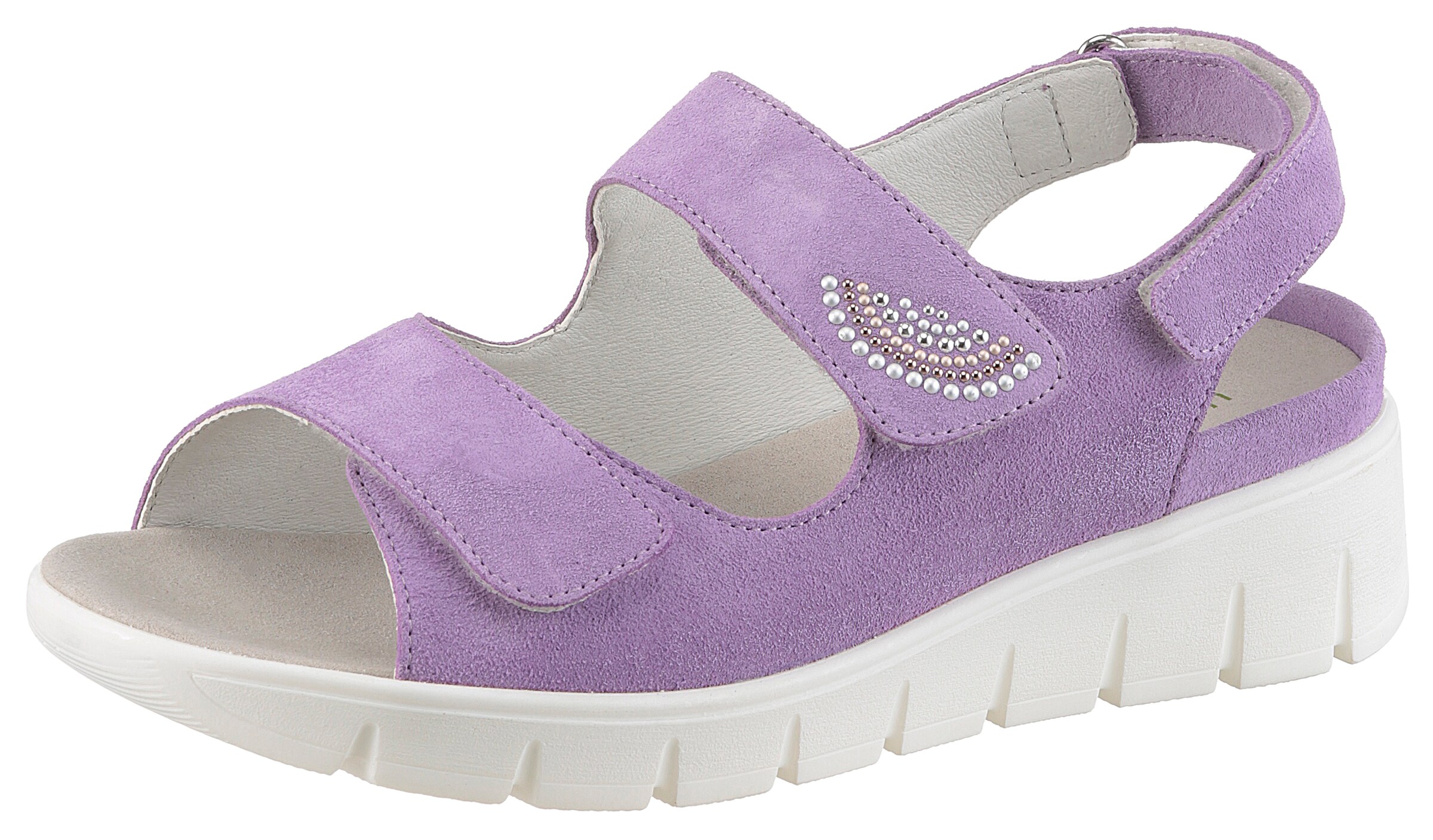 WALDLÄUFER Sandale in Lila: Vorderseite