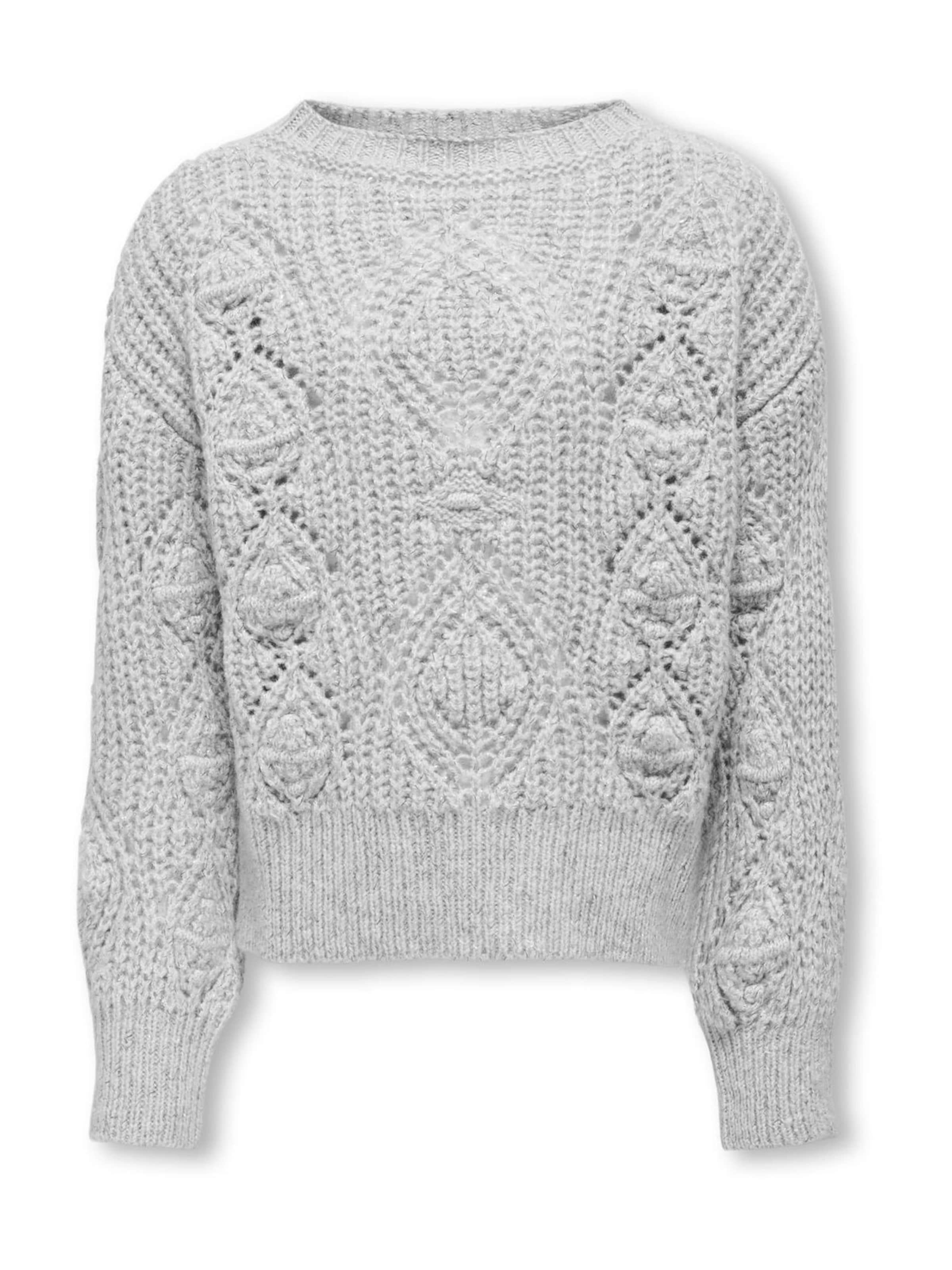 ONLY GIRLS Pullover 'KOGRosetta' i grå: forside