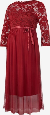 MAMALICIOUS Kleid 'Mivana' in Rot: predná strana