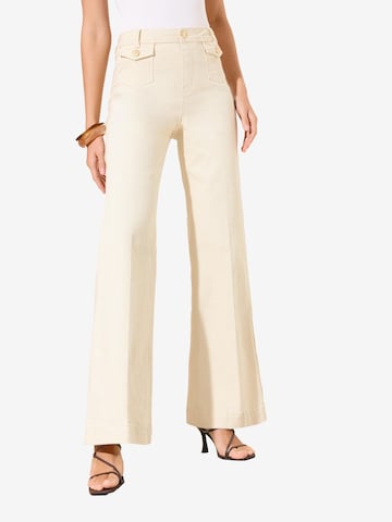 évasé Jean Friends Like These en beige : devant