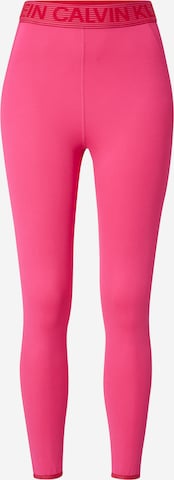 Calvin Klein Sport Skinny Sporthose in Pink: predná strana