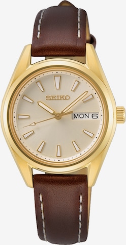 SEIKO Analog Watch in Gold: front