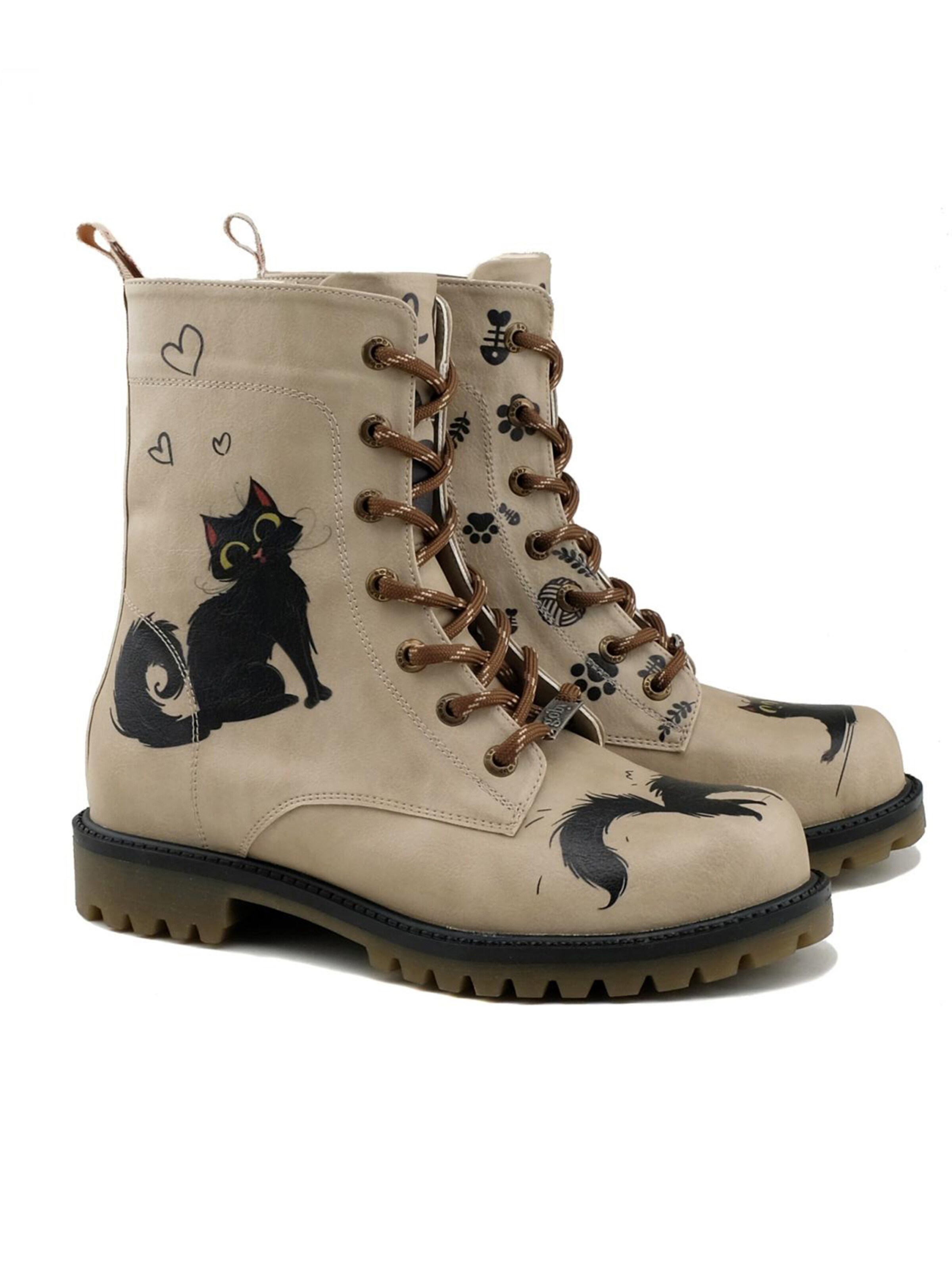 Goby Schnürstiefel 'Goby MAT102'‌‌‌‌‌‌ in Beige