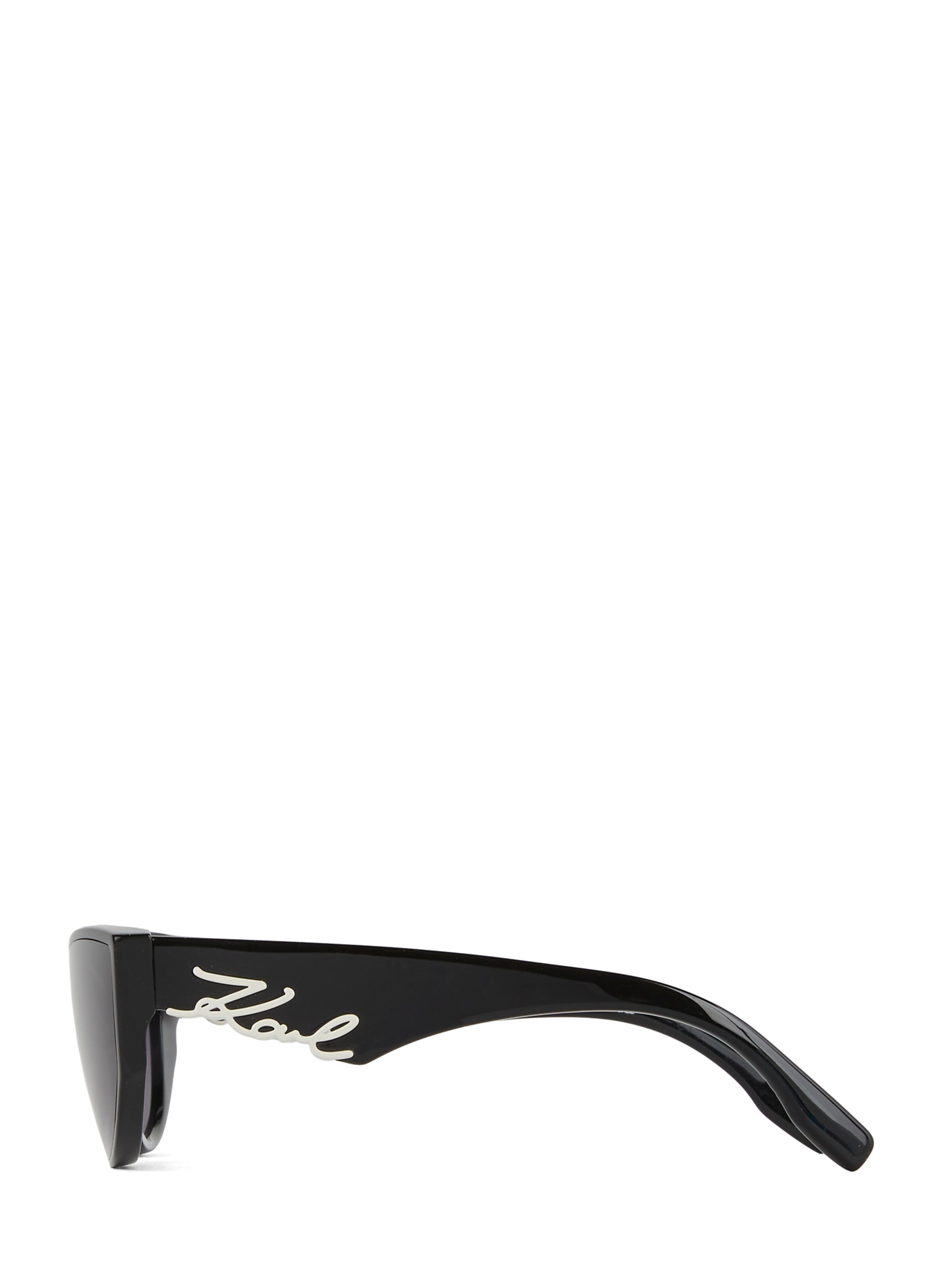 juoda Karl Lagerfeld Akiniai nuo saulės ' AUSGESCHNITTENES SIGNATUR-LOGO '