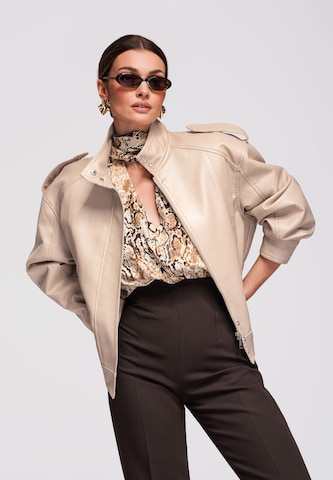 Veste mi-saison Ombre en beige